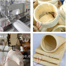 Material de feltro de filtro para filtros de saco de coleta de poeira